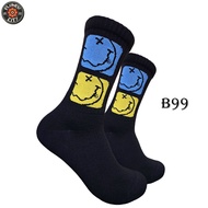 Oldschool Socks Nirvana Blue Yellow Motif (FC) No. B99