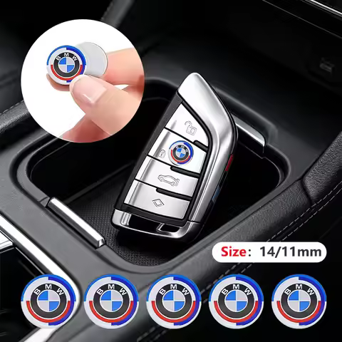 11mm 14mm Car Remote Key Decoration Emblem Sticker For BMW 50th Anniversary 3 5 7 Series X5 E46 E83