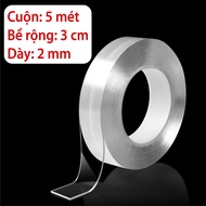 Cuộn băng keo siêu dính 2 mặt acrylic Living C trong suốt siêu dính chịu lưc chống thấm