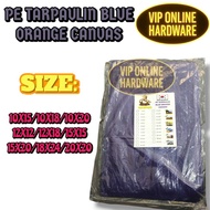 Tarpaulin Canvas Sheet Waterproof Ready Orange & Blue Plastik Canvas Kereta Canvas Lori Canvas
