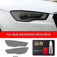 For Audi A3 8V A4 B8 B9 A5 A6 C8 A7 A8 D4 TT E-tron R8 Car Headlights Tint Smoked Black Protective F