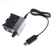 Crescent2 5V USB Blower 2Motors Fan Adjustable USB Power Cable for Firewood  Fan