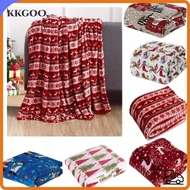 KKGOO Cosy Snuggle Blanket, Flannel Washable Sofa Blanket,  Soft Winter Warm Elk Snowflake Xmas Flee