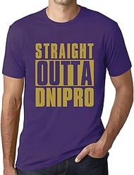 Men's Graphic T-Shirt Straight Outta Dnipro Eco-Friendly Limited Edition Short Sleeve Tee-Shirt Vint