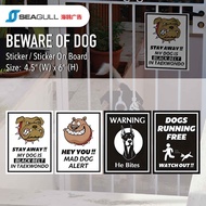 Beware of dog Signage Keep Out Dog Awas Anjing Garang Danger Beware of the dog Sticker Funny Dog Sig
