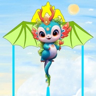 layang layang Kids Toy Layang-layang Tahun Naga 2024 gaya baru kanak-kanak mewah berbentuk naga muda