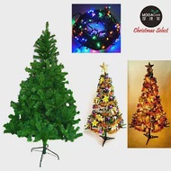 【摩達客】台灣製4呎/4尺(120cm)豪華版綠聖誕樹 (+飾品組+100燈LED燈1串)-四彩光紫金系
