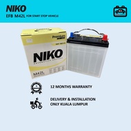 NIKO EFB M42 battery bateri Myvi Eco Idle Bezza Eco Idle Nissan Serena Hybrid