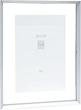 Deknudt Frames - S028D1 Picture Frame - Between Two Glasses - Silver Edge - Aluminium - for Format u