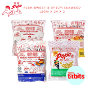 Twin Pack ( Popo Muruku ) Seaweed / Spicy Chicken / Sweet &amp; Spicy / Fish Muruku / (12gx24Packs) x 2