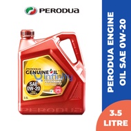 PERODUA Fully Synthetic Engine Oil SAE 0W20 3.5L For Perodua Myvi Lagi Best/ Myvi Old/ All Alza