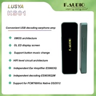 F. AUDIO KS01 ES9603Q USB Decoding Headphone Amplifier OLED Display XMOS ES9038Q2M HiFi DAC PCM768kh