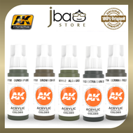 AK Interactive AK11150 AK11151 AK111152 AK11153 AK11154 Acrylic Paint 17ml 3rd Generation