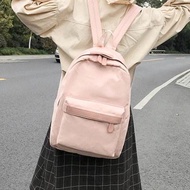 Crazy.sg Ready-Harajuku Canvas Backpack Female Japanese-style Korean Style College Student Simple Versatile Leisure Small Backpack INS Ultra-Fire School Bag