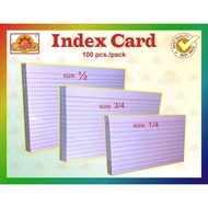 ♞Index Card Sizes (1/2, 1/4, 1/8)