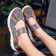 Ready Stock Women's Breathable Woven Shoes - Casual Sports Style D1FM