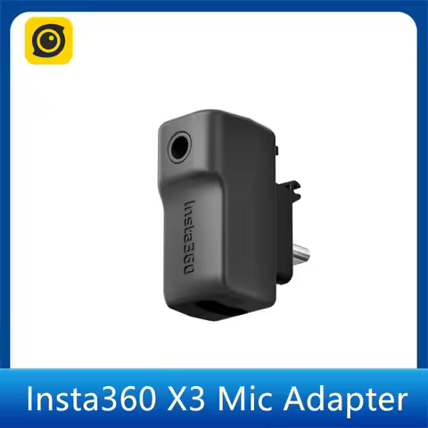 Insta360 X3 Mic Adapter for Insta 360 Mic Audio Adapter Cold Shoe Interview Kit Sound Recording Orig