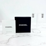 Chanel CC Logo 閃閃 水鑽 星星 耳環