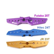 Miracle 2.5"/2.5in Standard Full Double Servo Arm  for 23T JR/ 24T Hitec/ 25T Futaba Servo