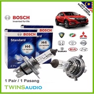 Bosch Standard H4 Car Light Bulb 55w / 100w Bulb + Kaier H4 Car Halogen Head Lamp Cable