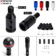 Universal Aluminum Alloy Gear Shift Knob Adapter for M10x1.5 M12x1.25 Thread