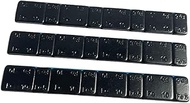 Maruene BWB02 Iron Balance Weights, Black, 0.2 oz (5 g), 0.4 oz (10 g) x 4, 1 Sheet, 2.1 oz (60 g), 