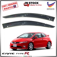 [ROUND 11CM WIDTH] Honda Civic FN 2Door Original AG Rain Sun Wind Deflector Door Visor Air Press Car