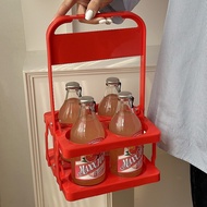 Portable Beer Basket Plastic Basket Portable Blue Foldable Wine Rack KTV4 Bottled Frame Red Wine Bas