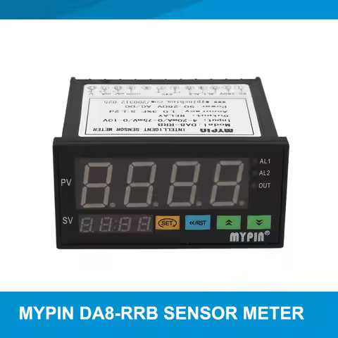 MYPIN DA8-RRB DA8-VRRB Intelligent Sensor Meter Display Controller Input 0-75mV/4-20mA/0-10V Univers