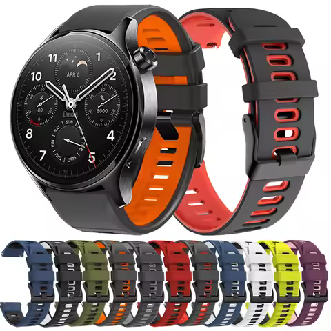 22mm Soft Strap For Xiaomi Watch S4 Sport/S4 S3 S2 S1 Active Pro color 2 Silicone Band For REDMI Wat