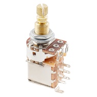 Musiclily Pro B500K Brass Pot Metric Split Standard Shaft 9.5mm Push-Push Linear Taper Potentiometer