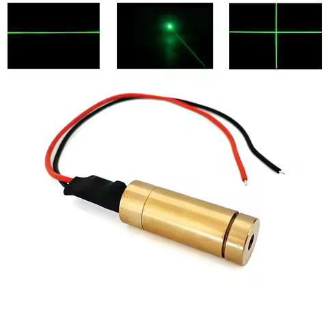 Dot/Line/Cross 50mW 100mW 532nm Green Laser Module DIY Woodwork Cutting Positioning Device