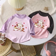 Long Sleeve Raglan T-Shirt Top for Girls Ages 1 2 3 4 5 6 7 8 9 10 11 12 Years SML XL 2XL 3XL Tshirt