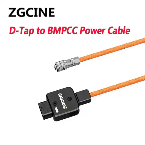 ZGCINE USB-C/D-Tap PD to BMPCC DC Power Cable LPE6/FZ-100/NPF Dummy Battery Cable LM-P4 Lemo 2Pin Ma