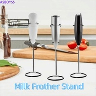 ASBOYSS Milk Frother Stand, Multifunctional Iron Egg Beater Holder, Metal Stand Heavy Duty Universal