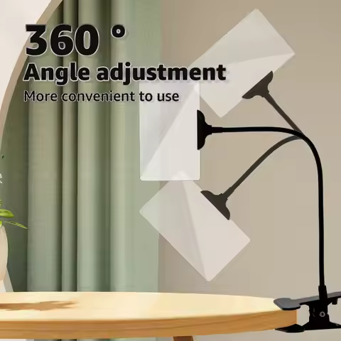 Hands Free Magnifying Glass 5XAdjustable Clip On Magnifying Glass Square Magnifying Glass Full Book