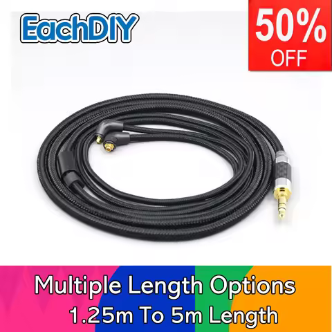 Super Soft Headphone Nylon OFC Cable For Etymotic ER4SR ER4XR ER3XR ER3SE ER2XR ER2SE LN007512