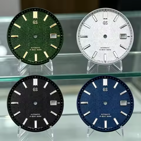 NH35 dial 33mm dial GS dial log no luminous mechanical watch modified face NH36 dial for Seiko mod