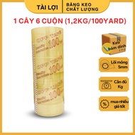 Adhesive Tape 100Yard 4F8 4.8cm 1.2Kg (1 Stick 6 Rolls) for packing boxes, packing boxes, good adhes