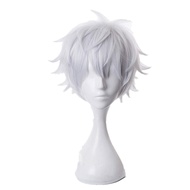 Anime Wig Cosplay Jujutsu Kaisen Gojo Satoru Silver White Costume Hair Replacement Wigs For Girl Boy