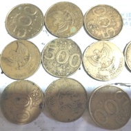 koin uang kuno 500 melati