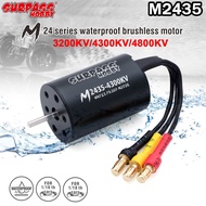SURPASS HOBBY M2435 3200KV/4300KV/4800KV Waterproof Brushless Motor Shaft 2.0mm For 1/18 RC Car Truc