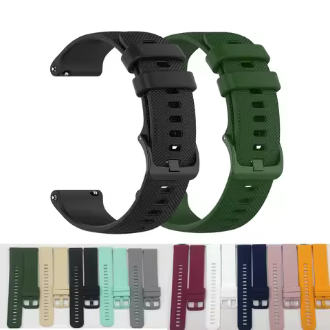 22mm Sports Strap For Garmin Forerunner 265 255 Music Watch Band Replacement Silicone Bracelet For G