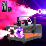 600W Magic Ball Smoke Machine Halloween Smoke Generator Fog Maker Small Portable Stage Effect Foggin