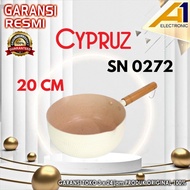 CYPRUZ Sauce Pan SN0272 / SN 0272 Panci Susu Warna Putih 20 cm
