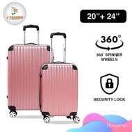 plain travel luggage bag 16inch 20inch 24inch ABS material suitcase beg bagasi Bags Traveling