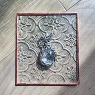 【曲水辰手創】流沙水膽水晶銀線編織吊墜