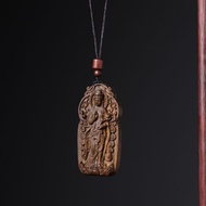 Agarwood Dalagan standing posture, full body, auspicious Guanyin agarwood carving, unisex neck penda