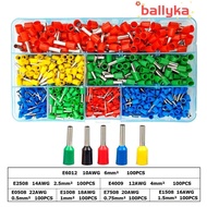 BALLYKA 300/400/700PCS Crimp Terminals Electrical Wire E4012 E2512 E6012 E1510 Combination Set Insul