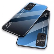 [ส่งจากไทย] Case OPPO A76 เคสกระจกสองสี เคสโทรศัพท์ ออฟโป้ เคสเงาไล่สี ขอบนิ่ม เคส Oppo A76